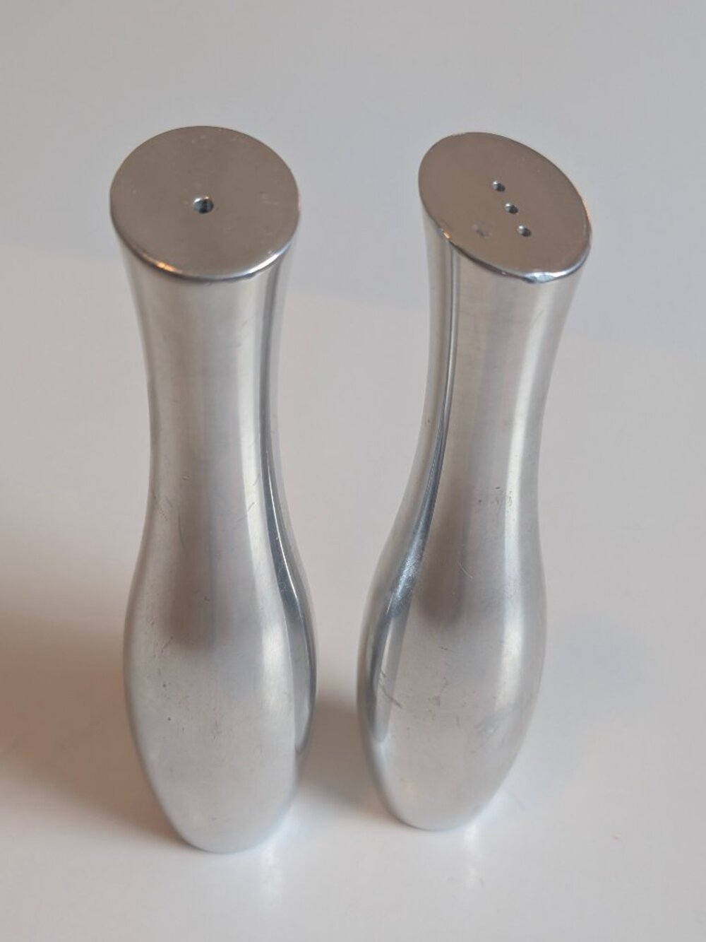 Nambe Studio Salt and Pepper Shakers
